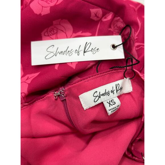 NWT Shades of Rose Womens Slip Dress Sleeveless Floral Back Zip Pink Size XS - Picture 7 of 10